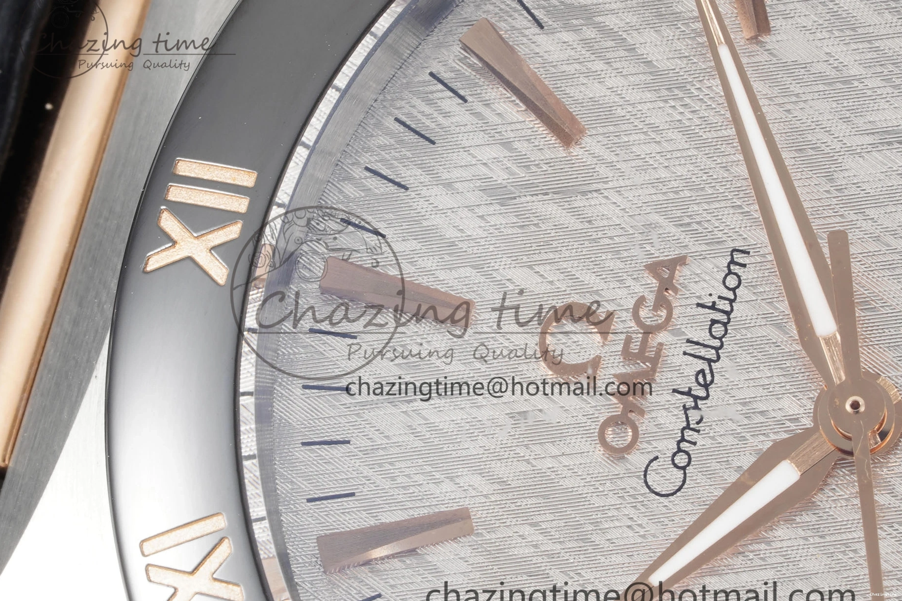 0211 Constellation Black Ceramic SS RG 8F 1:1 Best Edition White Textured Dial on Black Gummy Strap A Sustainable 7804